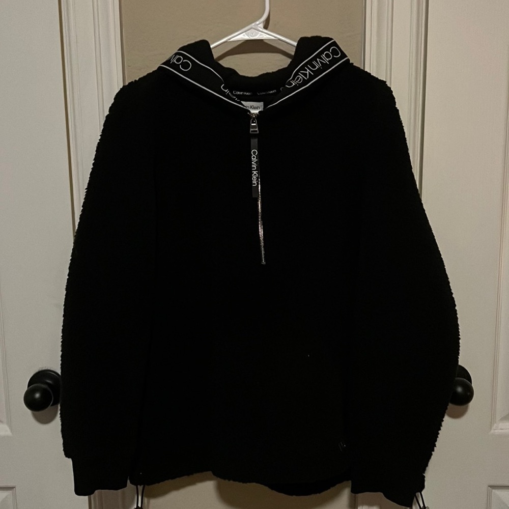 Calvin Klein Teddy Half-Zip Hoodie